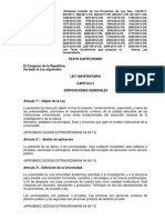 TEXTO Sust. Dictamen Ley Univ. 1 de Julio Aprob. Al Cap VIi