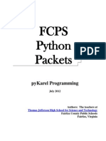 Fcps Python Packets: Pykarel Programming