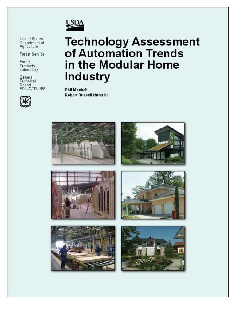 Technology Assessment of Automation Trends in The Modular Home Industry ...