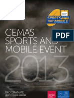 CEMAS Sport and Mobile 2013 Programme