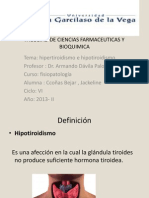 Exposicion de Fisiopatologia Hipo e Hipertiroidismo