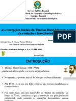 As concepções iniciais de Thomas Hunt Morgan