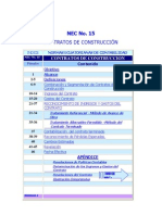 NEC 15 Contratos de Construcción