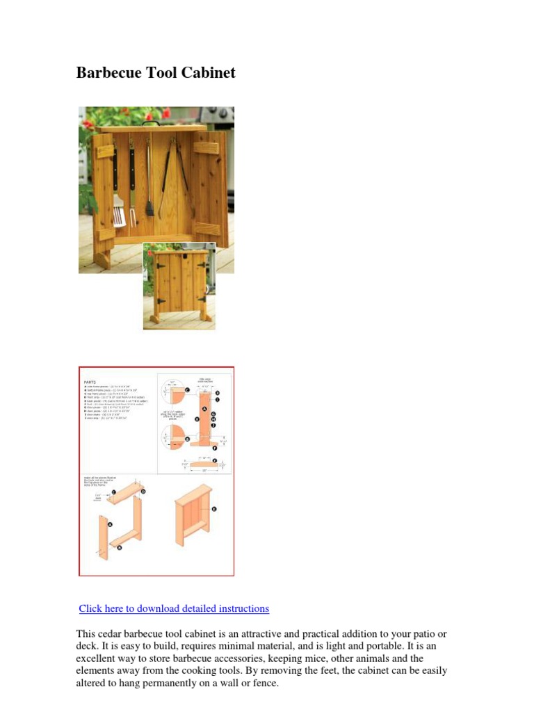 Barbecue Tool Click Here To Download Detailed Instructions