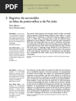 Falas de Pretos Velhos