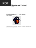 Download Etiquette and Protocol Outline by King Karvo SN151814863 doc pdf