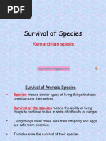 Download Survival of Species y5 by Shah Ahmad SN15182055 doc pdf