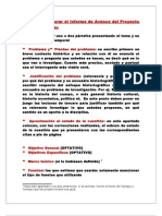 Guía para Elaborar El Informe de Avance Del Proyecto de Investigación