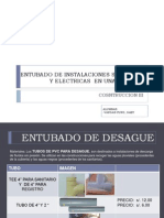 ENTUBADO DE INSTALACIONES SANITARIAS Y ELECTRICAS  EN UNA.ppt