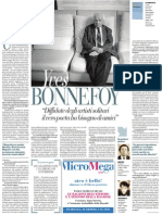 Intervista Al Poeta Yves Bonnefoy - La Repubblica 05.07.2013