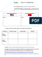 Actividades de Síntesis Guerra Fría