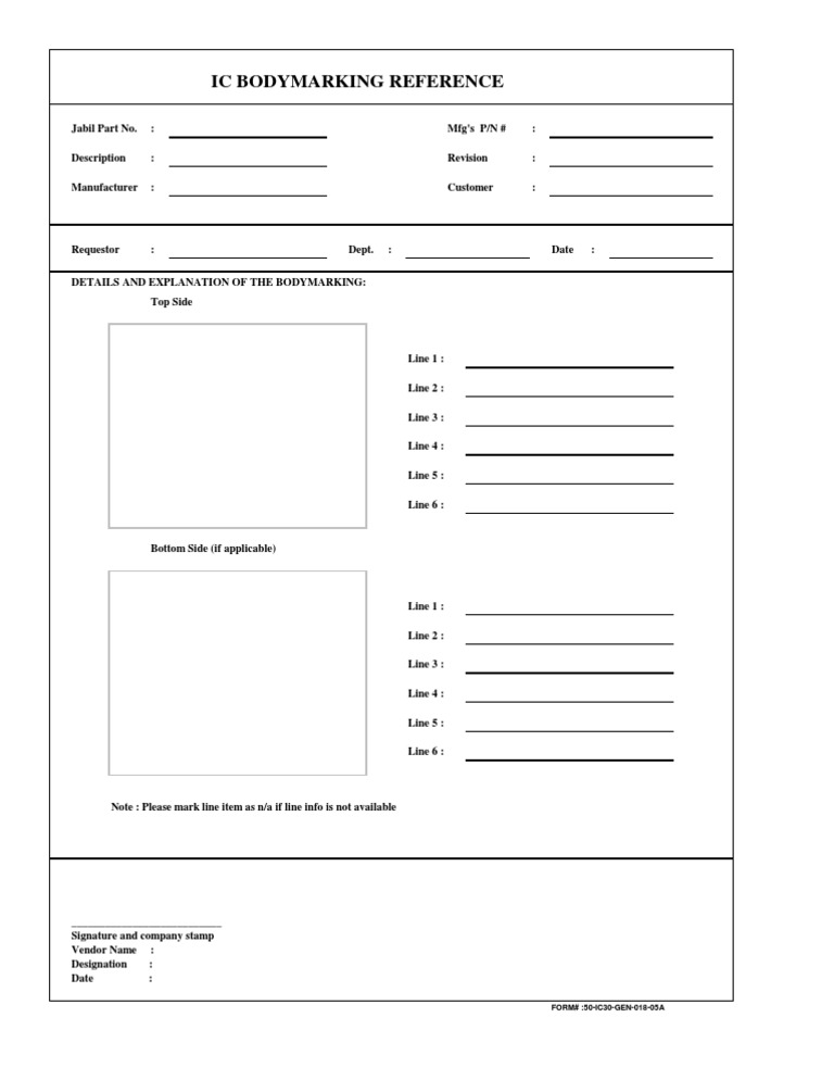 Bodymarking Reference Document | PDF | Business