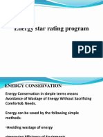 Energy Star Rating Programmes
