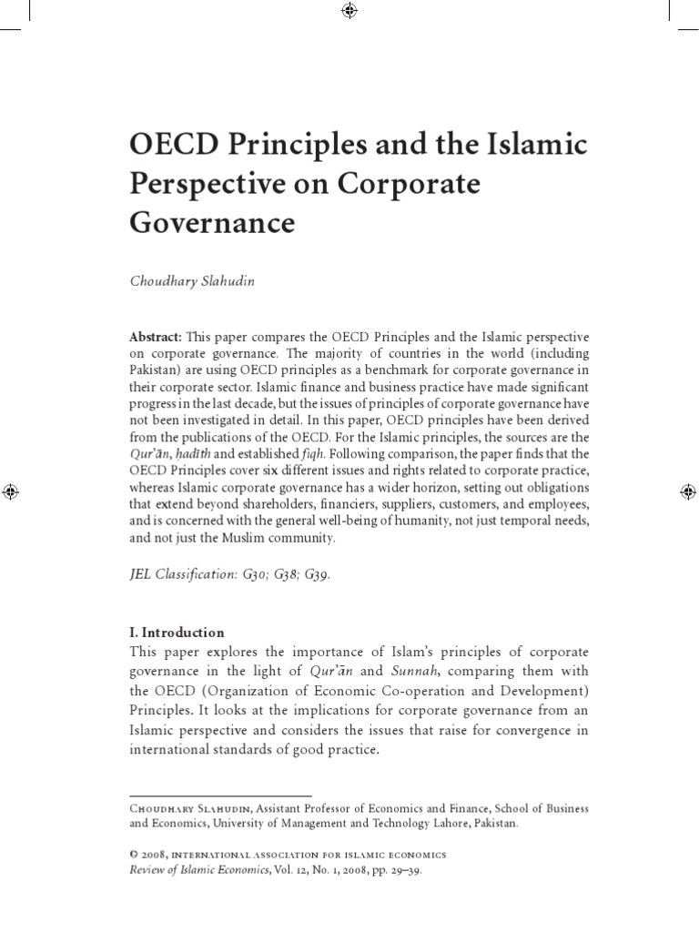 oecd-principles-of-the-islamic-principles-on-corporate-governance