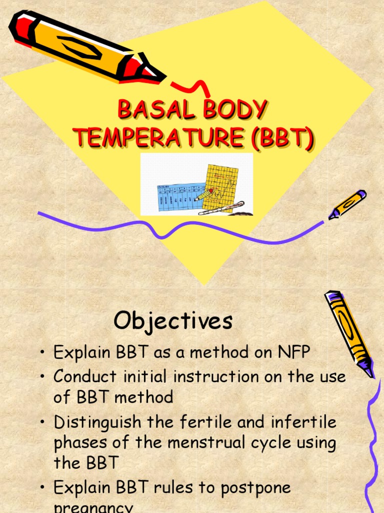 Basal Body Temperature (BBT) PDF Menstrual Cycle Infertility