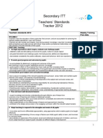 Uel Secondary Standards Tracker 2012