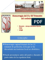 Hemorragia Del II y III Trimestre Del Embarazo