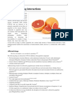 Grapefruit Drug Interactions