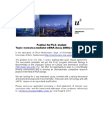 PHD Position - Mühlemann - University Bern - 130704