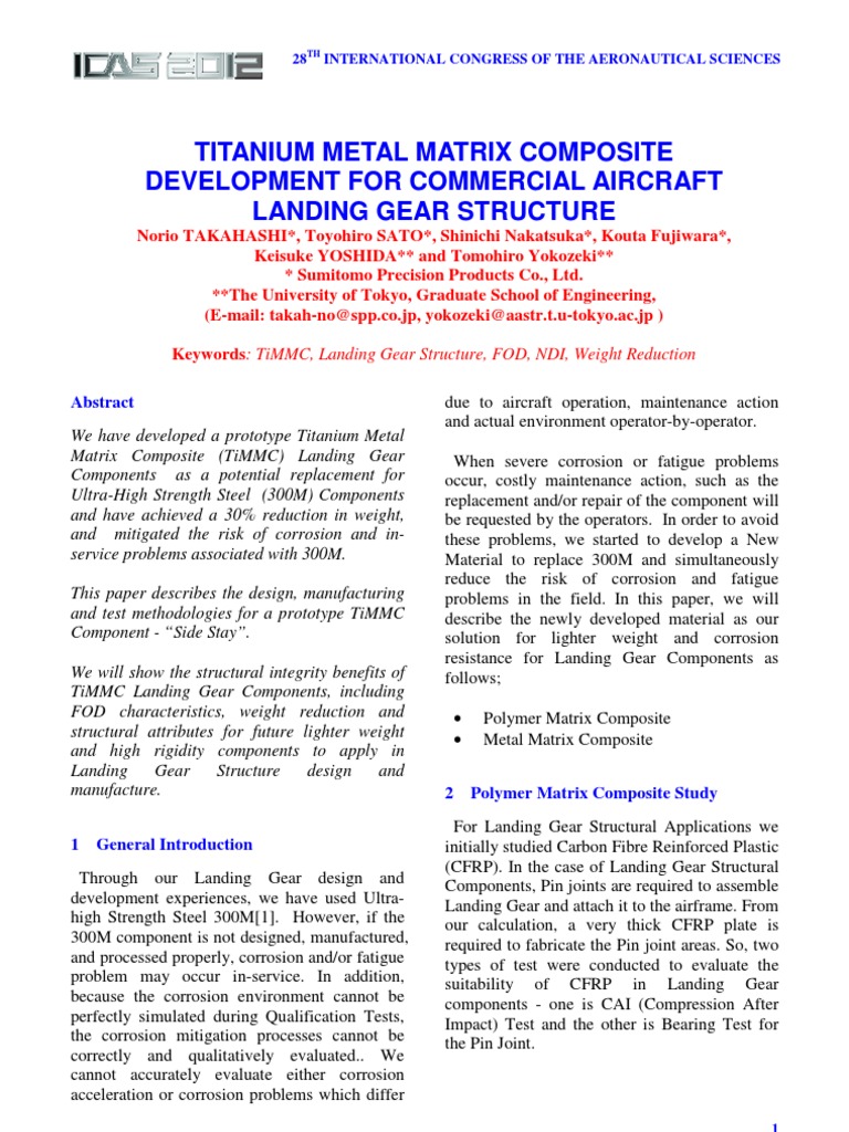 Titanium Metal Matrix Composite | PDF | Composite Material | Titanium