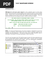 Cics Mainframe Screens