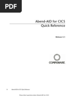 Abend-AID for CICS - Quick Reference