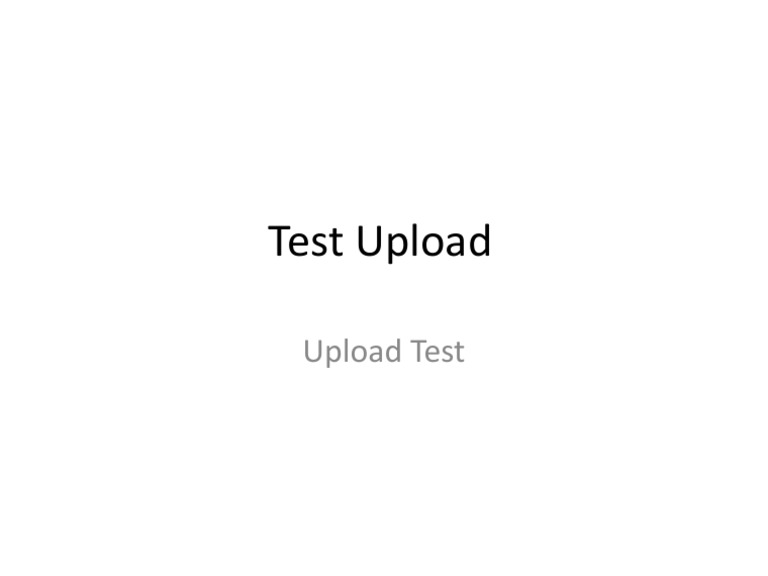 Upload test pdf