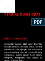 DOSIS] Dosis Obat yang Tepat