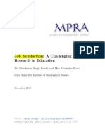 Job Satisfaction-MPRA Paper 29667