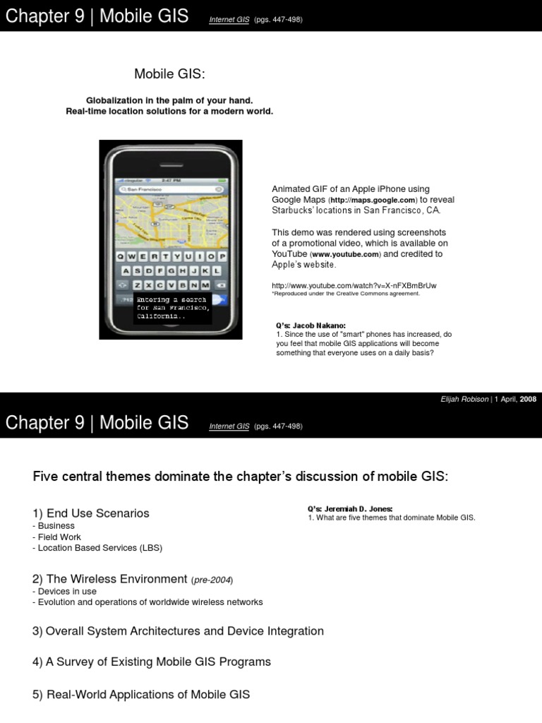 Mobile Gis Globalization In The Palm Of Your Hand Real Time Location