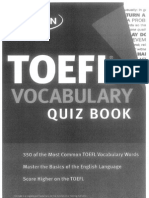 TOEFL Vocabulary Quiz Book