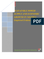 Sustainable Power Supply and Economic Growth in Nigeria_ Empirical Evidience