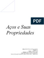 AÇOS E SUAS PROPRIEDADES