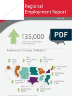 Regional Employment Report: Texas, Florida, California, Georgia and North Carolina Show Largest Job Increases in May