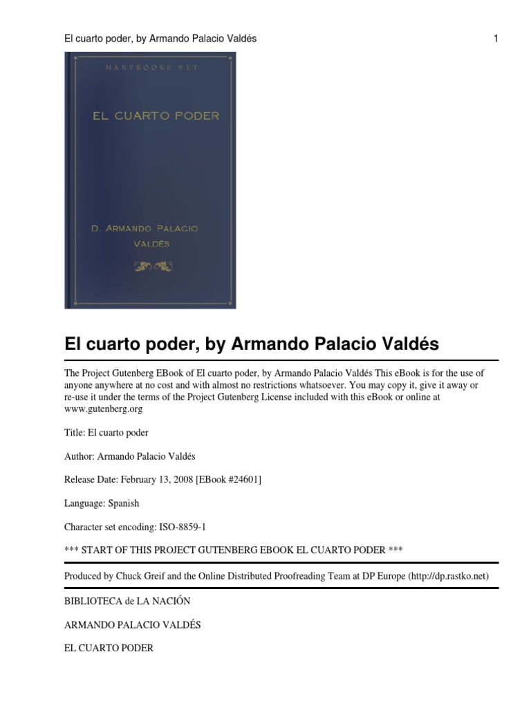 Libro El Cuarto Poder Pdf Mar Barcos