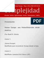 Complejidad+-+Edición+Especial+-+Pensar+Europa+-+Mayo+2012