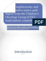 Primary Nephrectomy and Intraoperative Tumor Spill