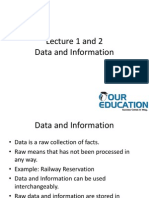 Data and Information