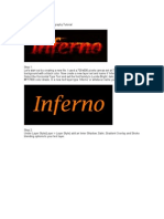 Photoshop Inferno Typography Tutorial