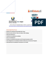 Universidad Finis Terrae - Ficha técnica