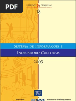 IBGE - Indicadores Culturais - Estatisticas 2003