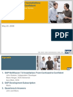 SAP NetWeaver 7.0 Installation From Confused To Confident