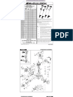McCulloch Parts and Specs. For Multiple Models Trimmers