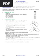 Manual Muscle Testing Scoring Sheet | Joints | Limbs (Anatomy)