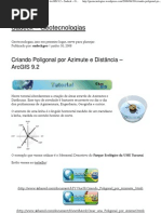Download Criando Poligonal por Azimute e Distncia  ArcGIS 92  Sadeck  Geotecnologiaspdf by Legionario Amor SN151988045 doc pdf