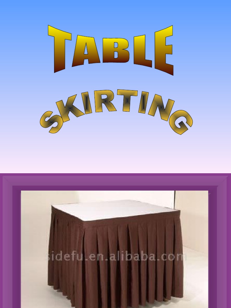 Table Skirting Design Examples | PDF