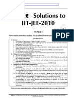 Iit Jee Solution Paper 1