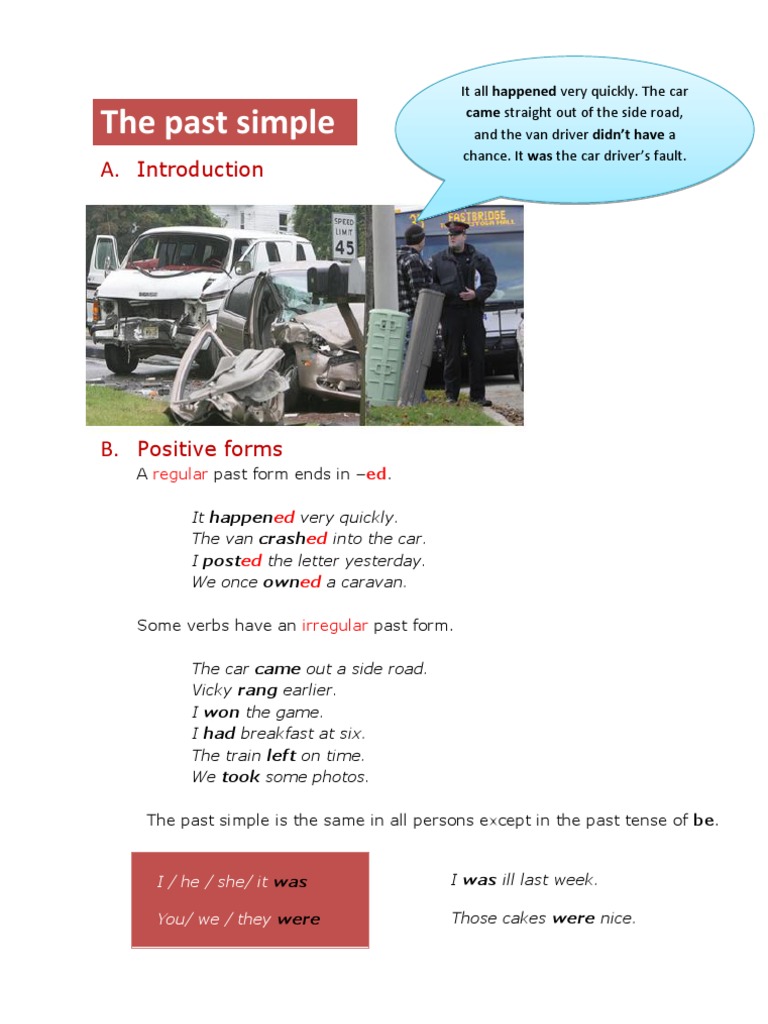 Past Simple Tense Explained | PDF | Grammatical Tense | Question