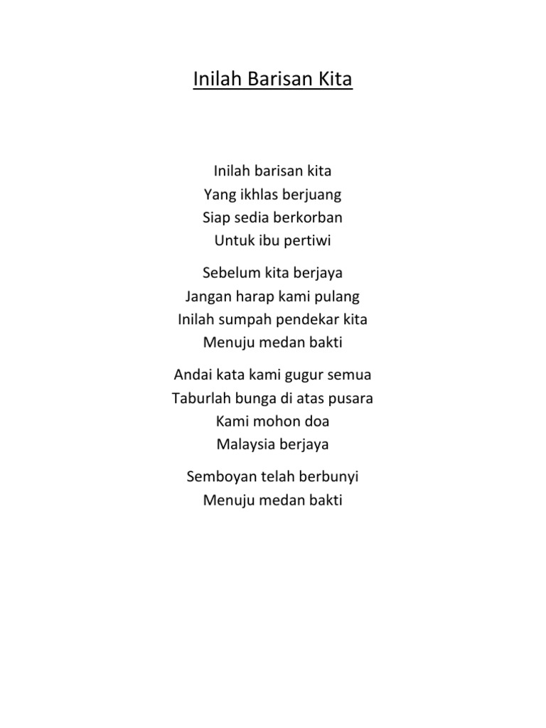 Lagu Lagu Patriotik Pdf