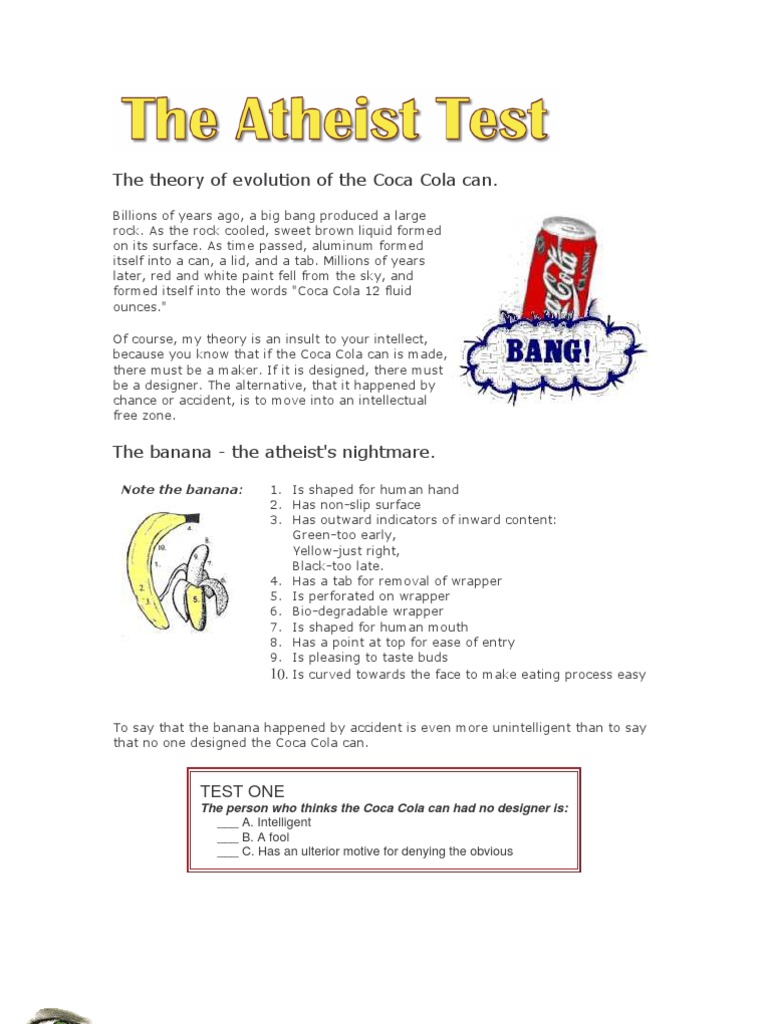 Atheist Test PDF